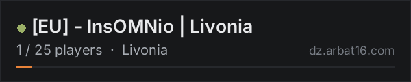[EU] - InsOMNio | Livonia on the AR16 DayZ server list