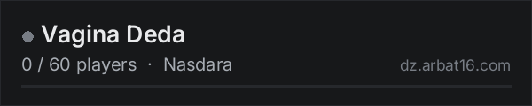 Vagina Deda on the AR16 DayZ server list