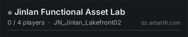 Jinlan Functional Asset Lab on the AR16 DayZ server list