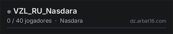 VZL_RU_Nasdara na lista de servidores de DayZ da AR16