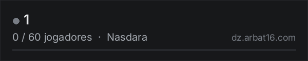 1 na lista de servidores de DayZ da AR16