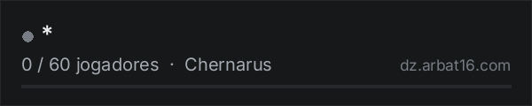 * na lista de servidores de DayZ da AR16