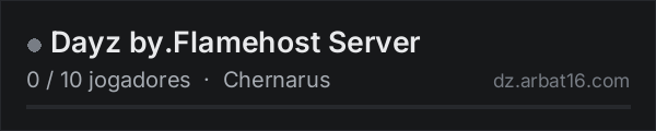Dayz by.Flamehost Server na lista de servidores de DayZ da AR16