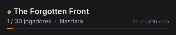 The Forgotten Front na lista de servidores de DayZ da AR16