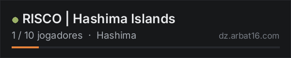 RISCO | Hashima Islands na lista de servidores de DayZ da AR16