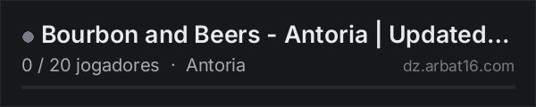Bourbon and Beers - Antoria | Updated to 1.30 na lista de servidores de DayZ da AR16