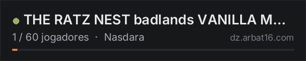 THE RATZ NEST badlands VANILLA MAP GROUPS 6MAN With extra build na lista de servidores de DayZ da AR16