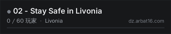 AR16 DayZ 服务器列表中的 02 - Stay Safe in Livonia