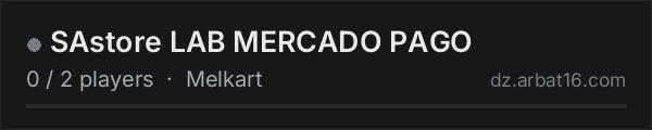 SAstore LAB MERCADO PAGO on the AR16 DayZ server list