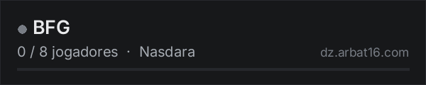 BFG na lista de servidores de DayZ da AR16