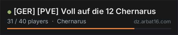 [GER] [PVE] Voll auf die 12 Chernarus on the AR16 DayZ server list
