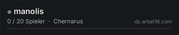 manolis in der DayZ-Serverliste von AR16