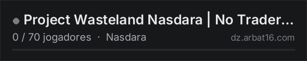 Project Wasteland Nasdara | No Traders | Epic Airdrops | PvP & na lista de servidores de DayZ da AR16