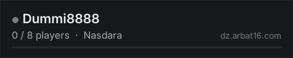 Dummi8888 on the AR16 DayZ server list