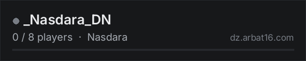 _Nasdara_DN on the AR16 DayZ server list