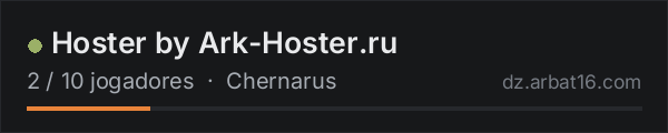 Hoster by Ark-Hoster.ru na lista de servidores de DayZ da AR16