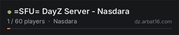 =SFU= DayZ Server - Nasdara on the AR16 DayZ server list