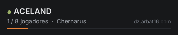 ACELAND na lista de servidores de DayZ da AR16
