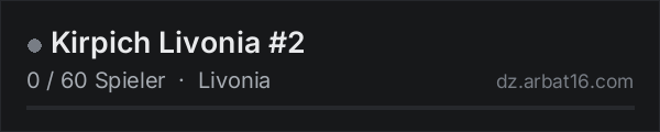 Kirpich Livonia #2 in der DayZ-Serverliste von AR16