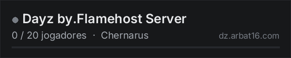 Dayz by.Flamehost Server na lista de servidores de DayZ da AR16