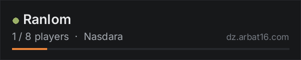 Ranlom on the AR16 DayZ server list