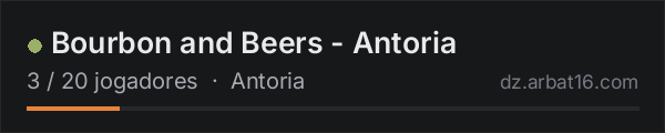 Bourbon and Beers - Antoria na lista de servidores de DayZ da AR16