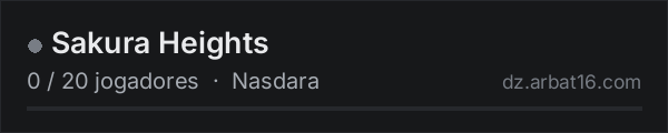 Sakura Heights na lista de servidores de DayZ da AR16