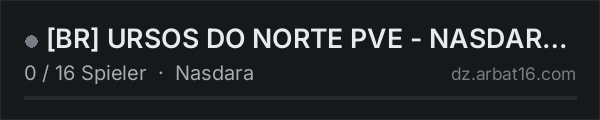 [BR] URSOS DO NORTE PVE - NASDARA #Trader #PvP Bots [BETA] in der DayZ-Serverliste von AR16
