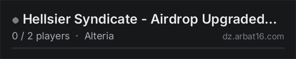 Hellsier Syndicate - Airdrop Upgraded Test on the AR16 DayZ server list