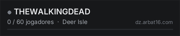 THEWALKINGDEAD na lista de servidores de DayZ da AR16