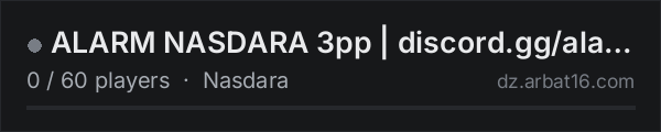 ALARM NASDARA 3pp | discord.gg/alarmdayz on the AR16 DayZ server list