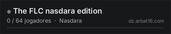 The FLC nasdara edition na lista de servidores de DayZ da AR16