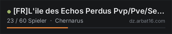 FRL'ile des Echos Perdus Pvp/Pve/Semi RP in der DayZ-Serverliste von AR16