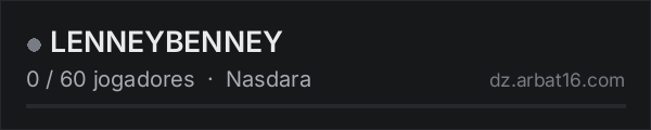 LENNEYBENNEY na lista de servidores de DayZ da AR16