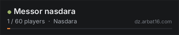 Messor nasdara on the AR16 DayZ server list