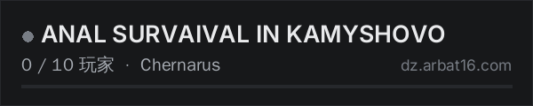 AR16 DayZ 服务器列表中的 ANAL SURVAIVAL IN KAMYSHOVO