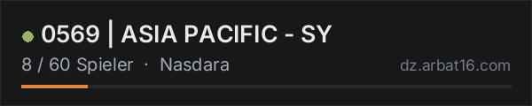 0569 | ASIA PACIFIC - SY in der DayZ-Serverliste von AR16