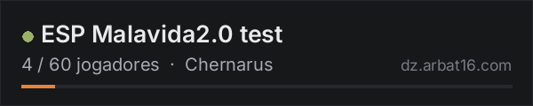 ESP Malavida2.0 test na lista de servidores de DayZ da AR16