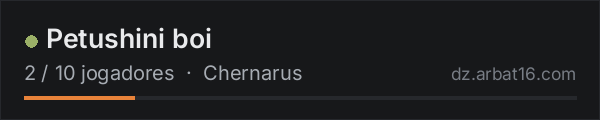 Petushini boi na lista de servidores de DayZ da AR16