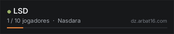 LSD na lista de servidores de DayZ da AR16