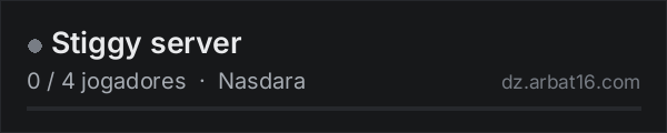 Stiggy server na lista de servidores de DayZ da AR16