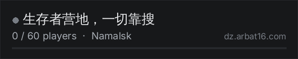 生存者营地，一切靠搜 on the AR16 DayZ server list