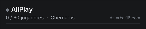 AllPlay na lista de servidores de DayZ da AR16