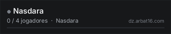 Nasdara na lista de servidores de DayZ da AR16