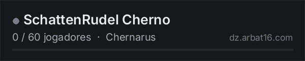 SchattenRudel Cherno na lista de servidores de DayZ da AR16