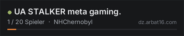 UA STALKER meta gaming. in der DayZ-Serverliste von AR16