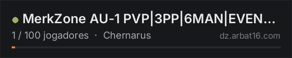 MerkZone AU-1 PVP|3PP|6MAN|EVENTS|AIMISSIONS|HELI na lista de servidores de DayZ da AR16