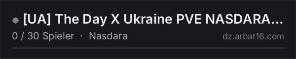[UA] The Day X Ukraine PVE NASDARA( https://discord.gg/bypjebCS in der DayZ-Serverliste von AR16