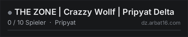 THE ZONE | Crazzy Wollf | Pripyat Delta in der DayZ-Serverliste von AR16