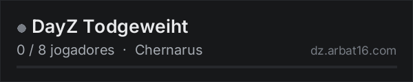 DayZ Todgeweiht na lista de servidores de DayZ da AR16